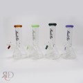 WATER PIPE INDIGO WITH PINCH COLOR MOUTHPIECE AND VERTICALLY STILTED DOWN STEM WPI1500 1CT